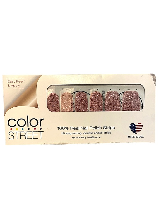 Color Street Other - Color Street Belize Bellini Pink Sparkly Nail Strips *RARE*